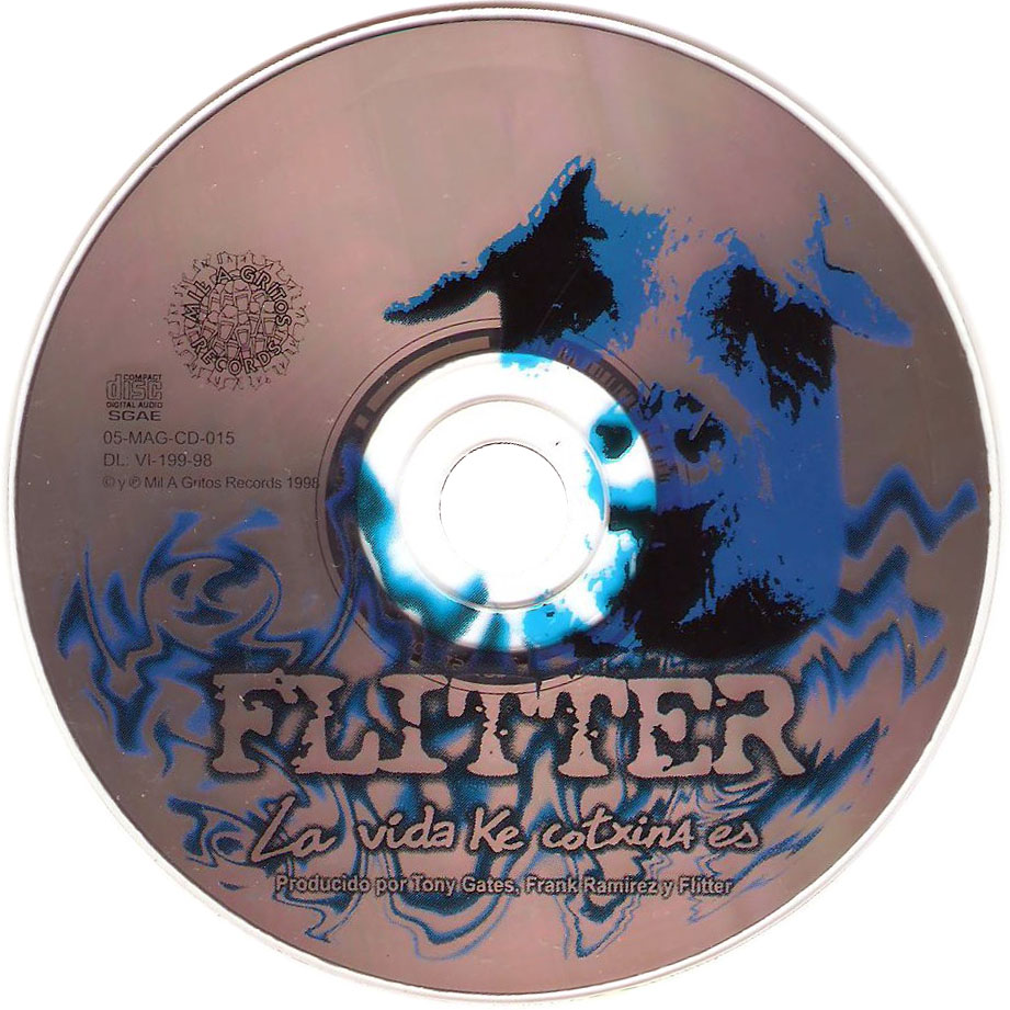 Cartula Cd de Flitter - La Vida Ke Cotxina Es