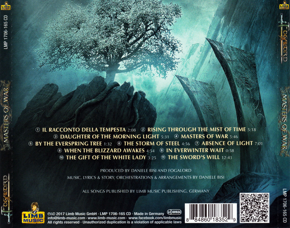 Cartula Trasera de Fogalord - Masters Of War
