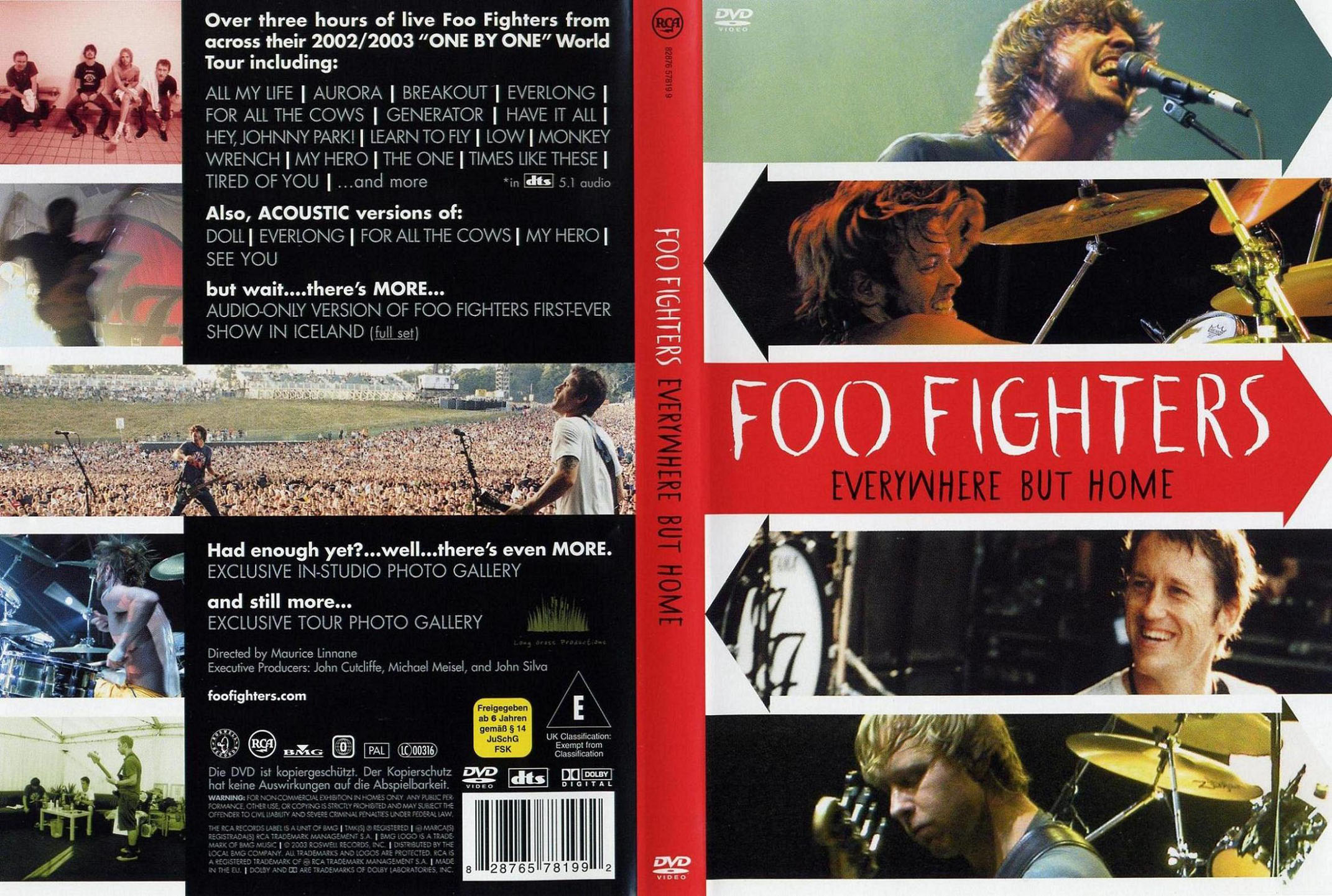 Cartula Caratula de Foo Fighters - Everywhere But Home (Dvd)