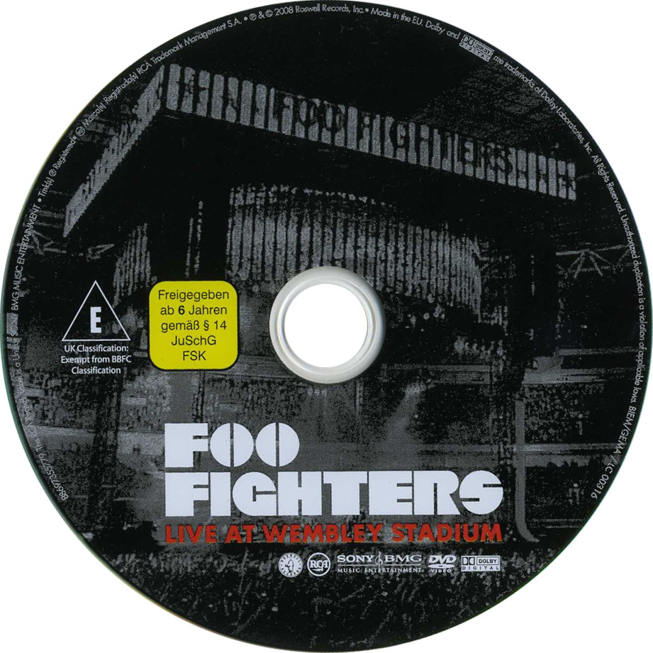 Cartula Dvd de Foo Fighters - Live At Wembley Stadium (Dvd)