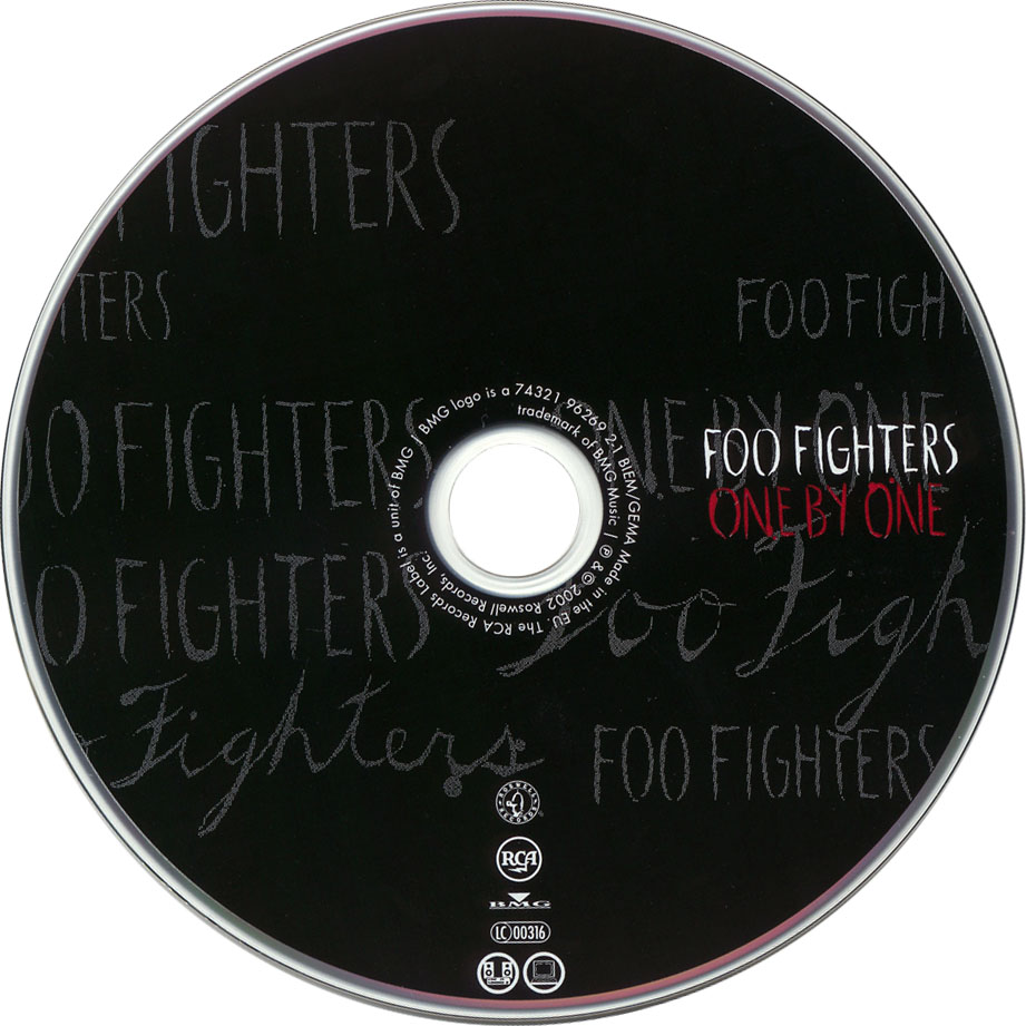 Cartula Cd de Foo Fighters - One By One
