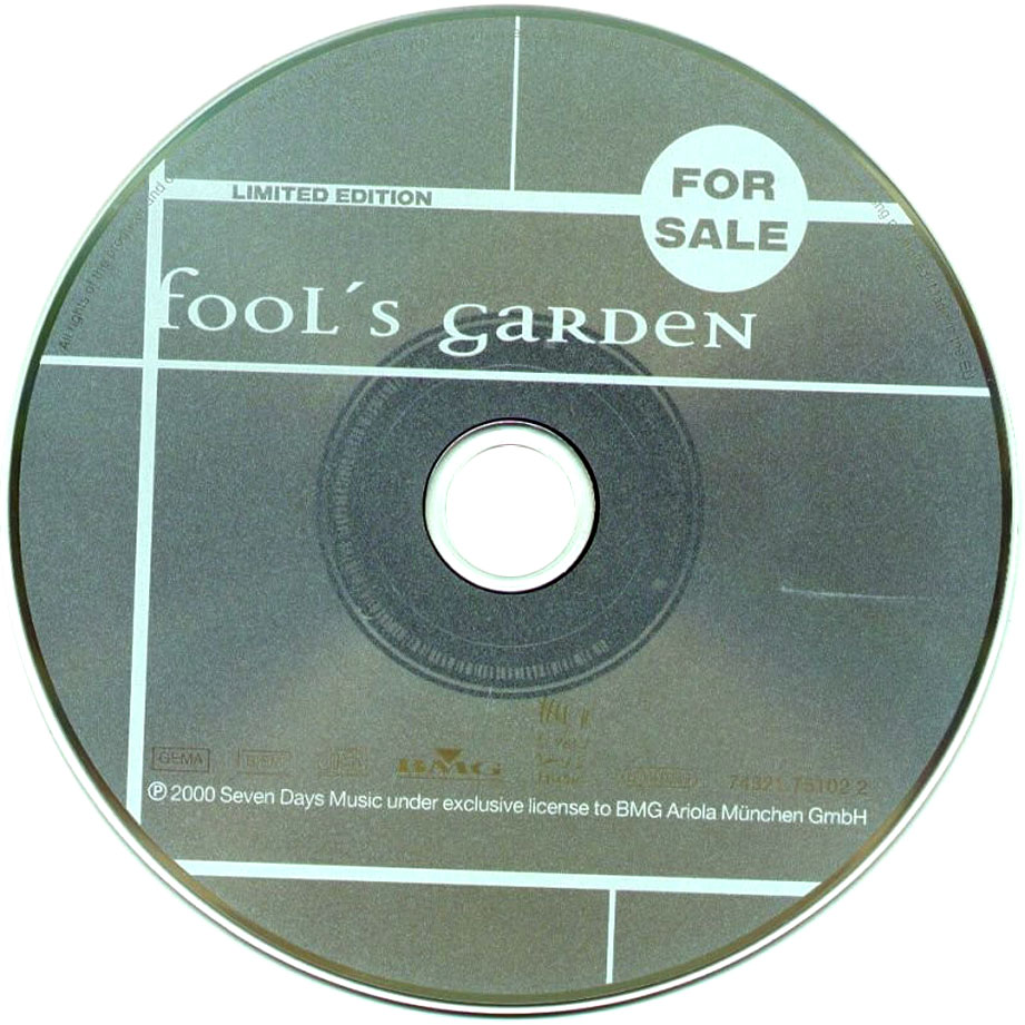 Cartula Cd de Fools Garden - For Sale