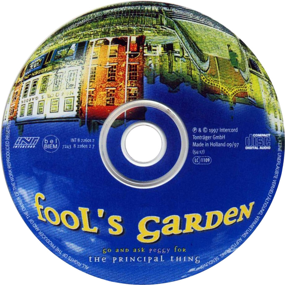 Cartula Cd de Fools Garden - Go And Ask Peggy For The Principal Thing