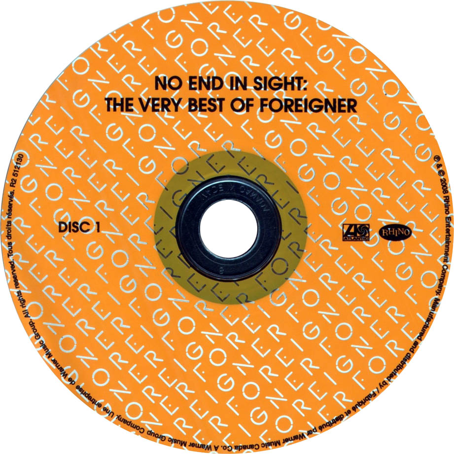 Cartula Cd1 de Foreigner - No End In Sight: The Very Best Of Foreigner