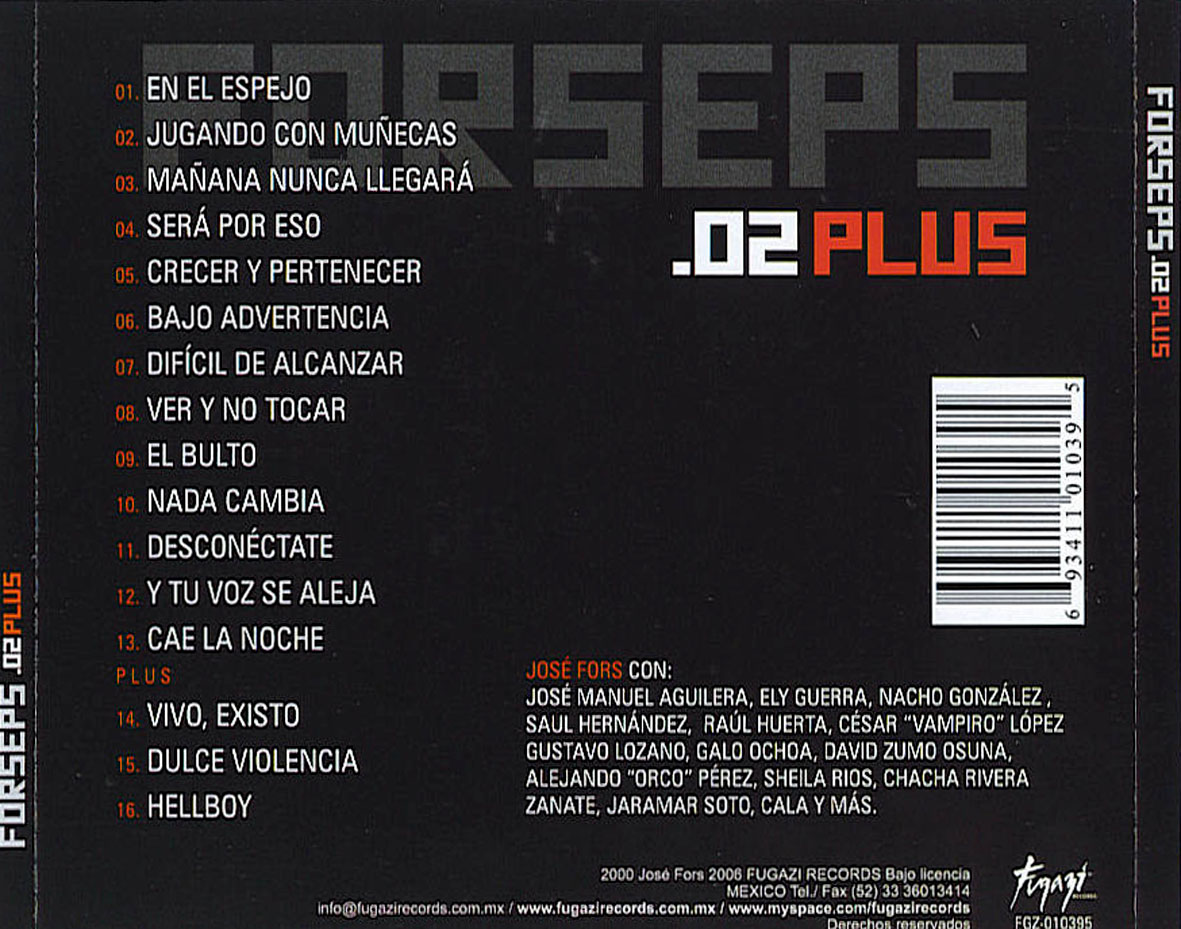 Cartula Trasera de Forseps - .02 Plus