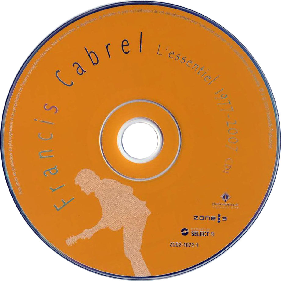 Cartula Cd1 de Francis Cabrel - L'essentiel 1977-2007