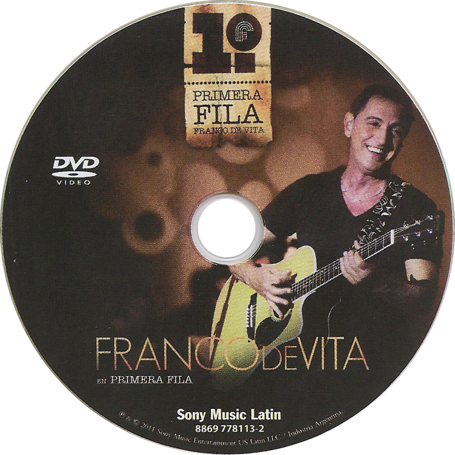 Cartula Dvd de Franco De Vita - En Primera Fila