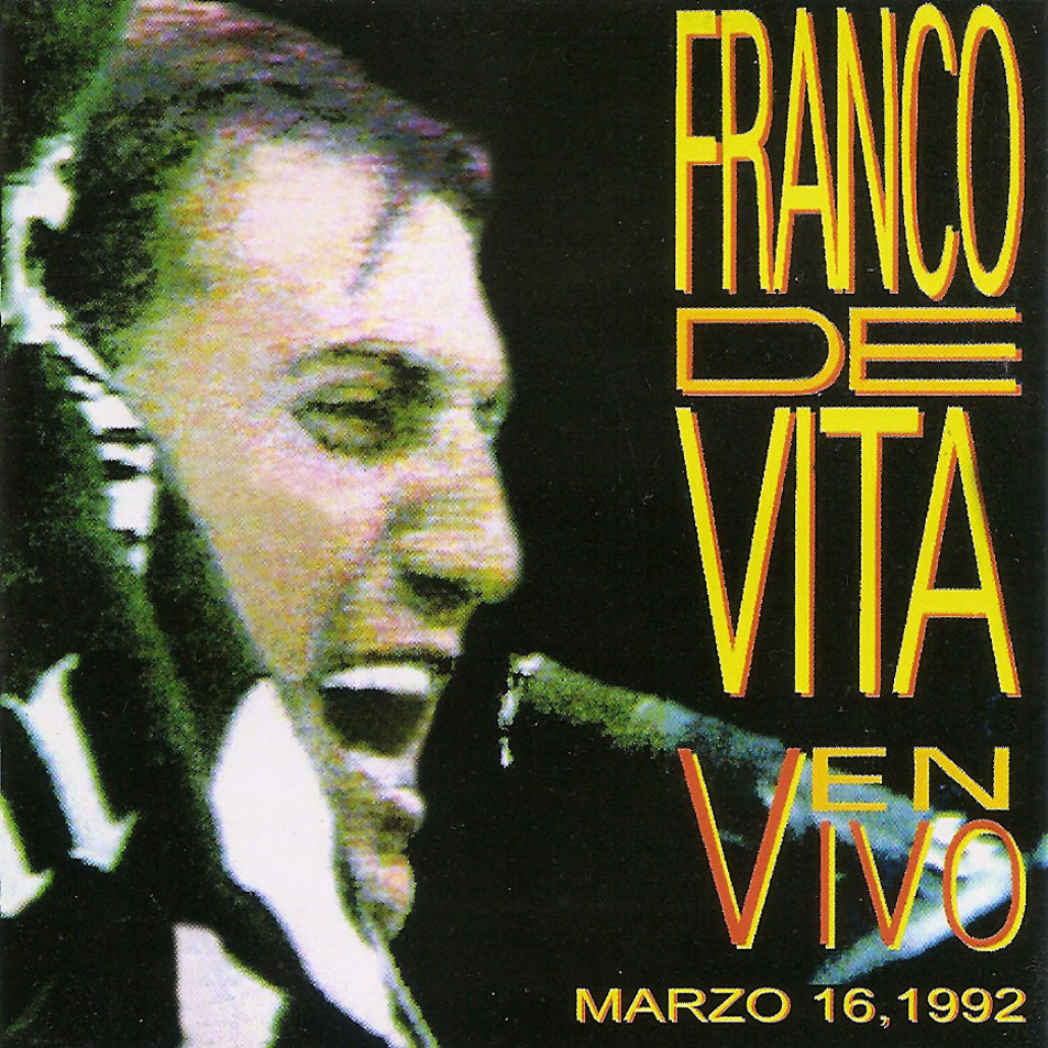 Cartula Frontal de Franco De Vita - En Vivo, Marzo 16