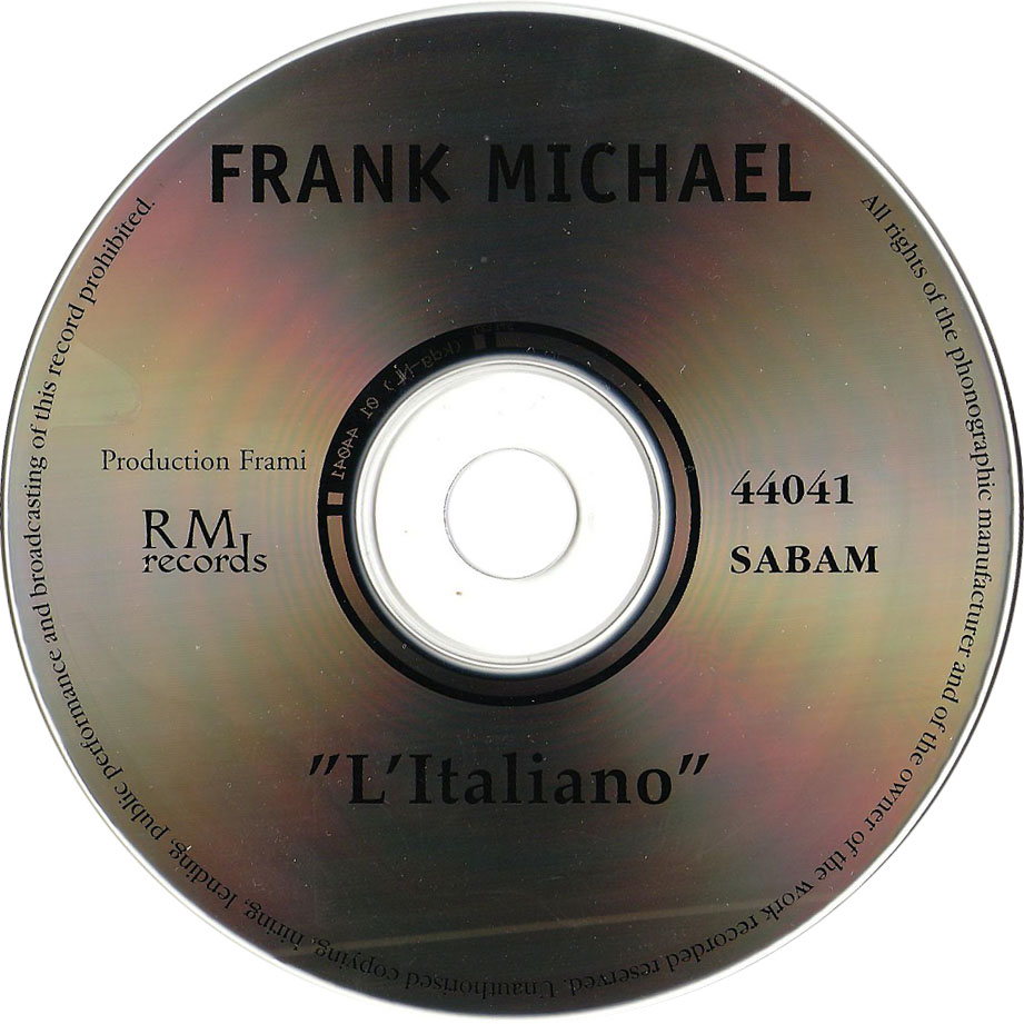 Cartula Cd de Frank Michael - L'italiano