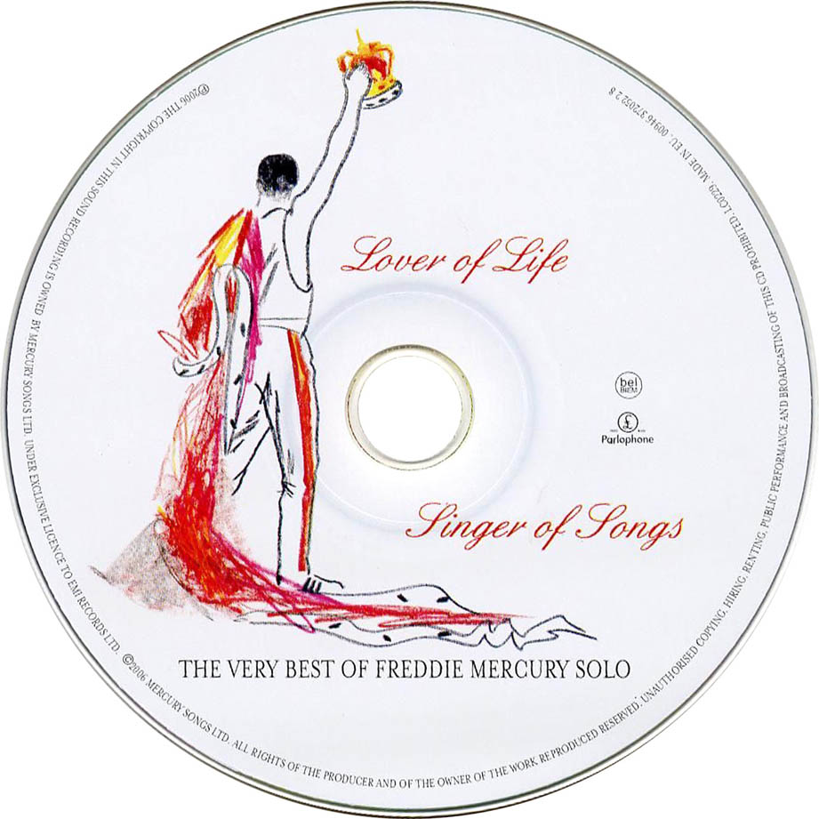Cartula Cd de Freddie Mercury - Lover Of Life, Singer Of Songs: The Very Best Of Freddie Mercury Solo