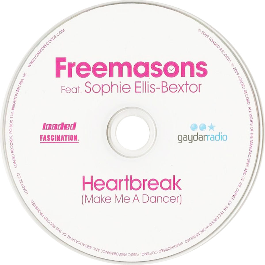 Cartula Cd de Freemasons - Heartbreak (Makes Me A Dancer) (Feat. Sophie Ellis-Bextor) (Cd Single)