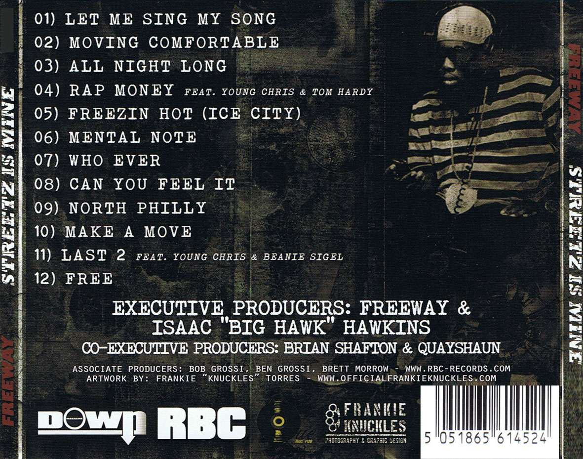 Cartula Trasera de Freeway - Streetz Is Mine
