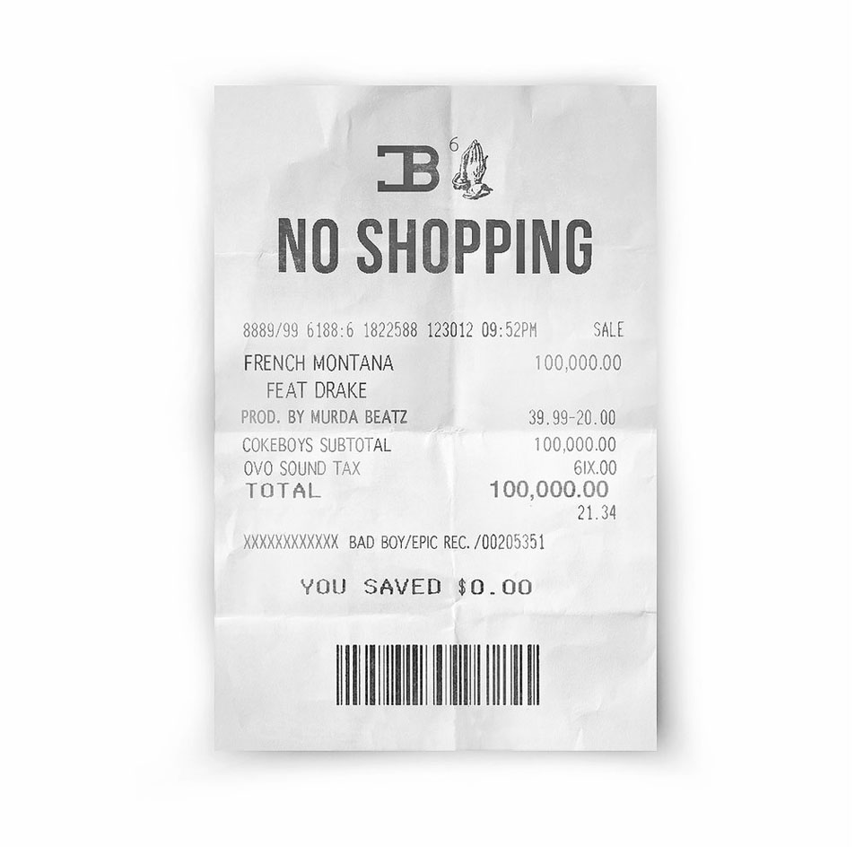 Cartula Frontal de French Montana - No Shopping (Featuring Drake) (Cd Single)