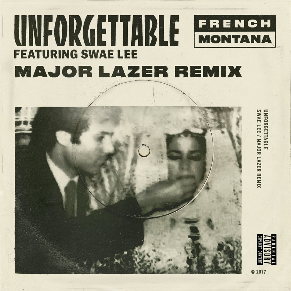 Cartula Frontal de French Montana - Unforgettable (Featuring Swae Lee) (Major Lazer Remix) (Cd Single)