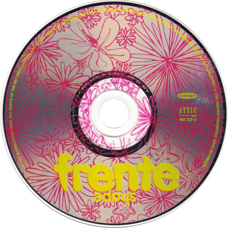 Cartula Cd de Frente! - Shape
