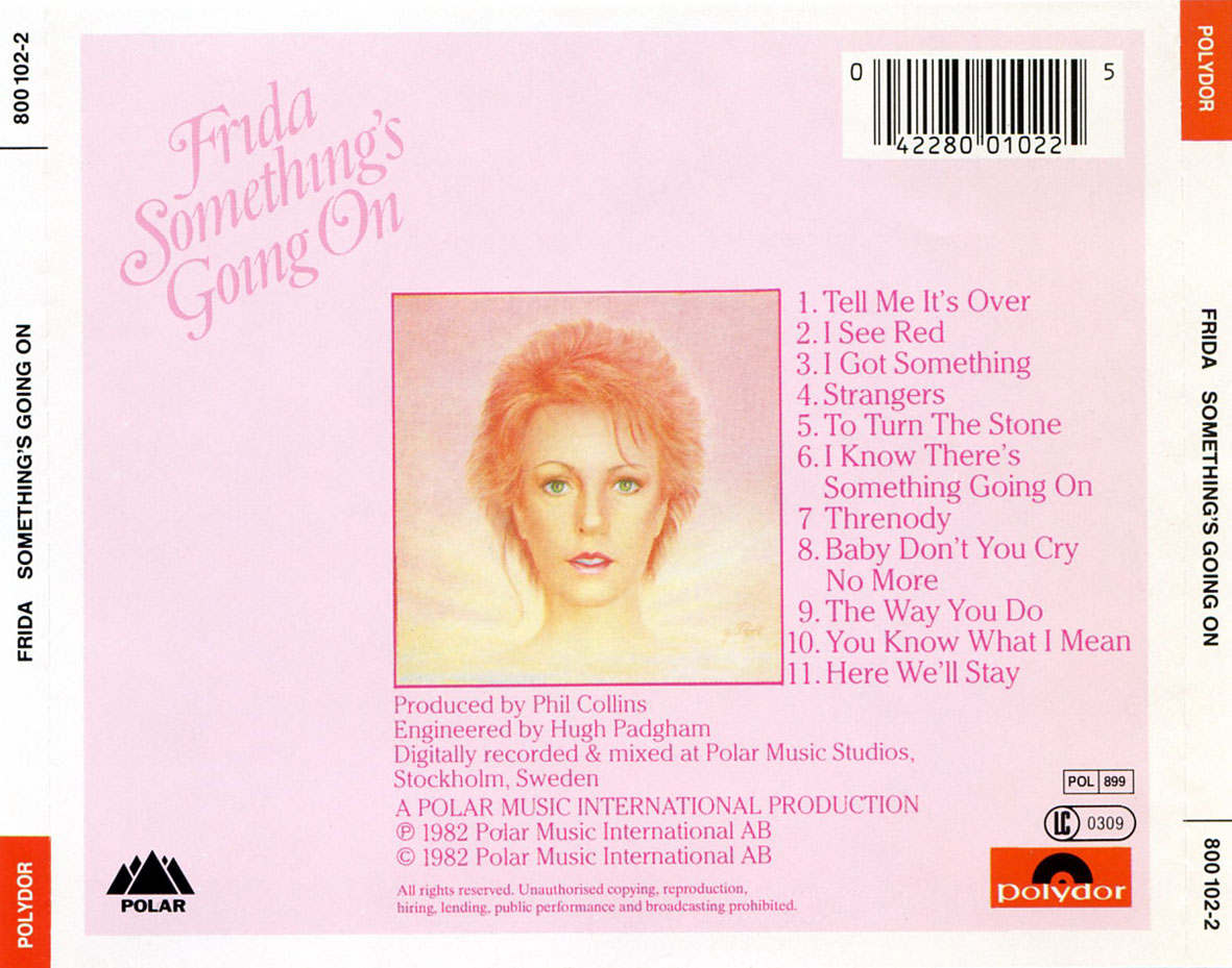 Cartula Trasera de Frida - Something's Going On (11 Canciones)