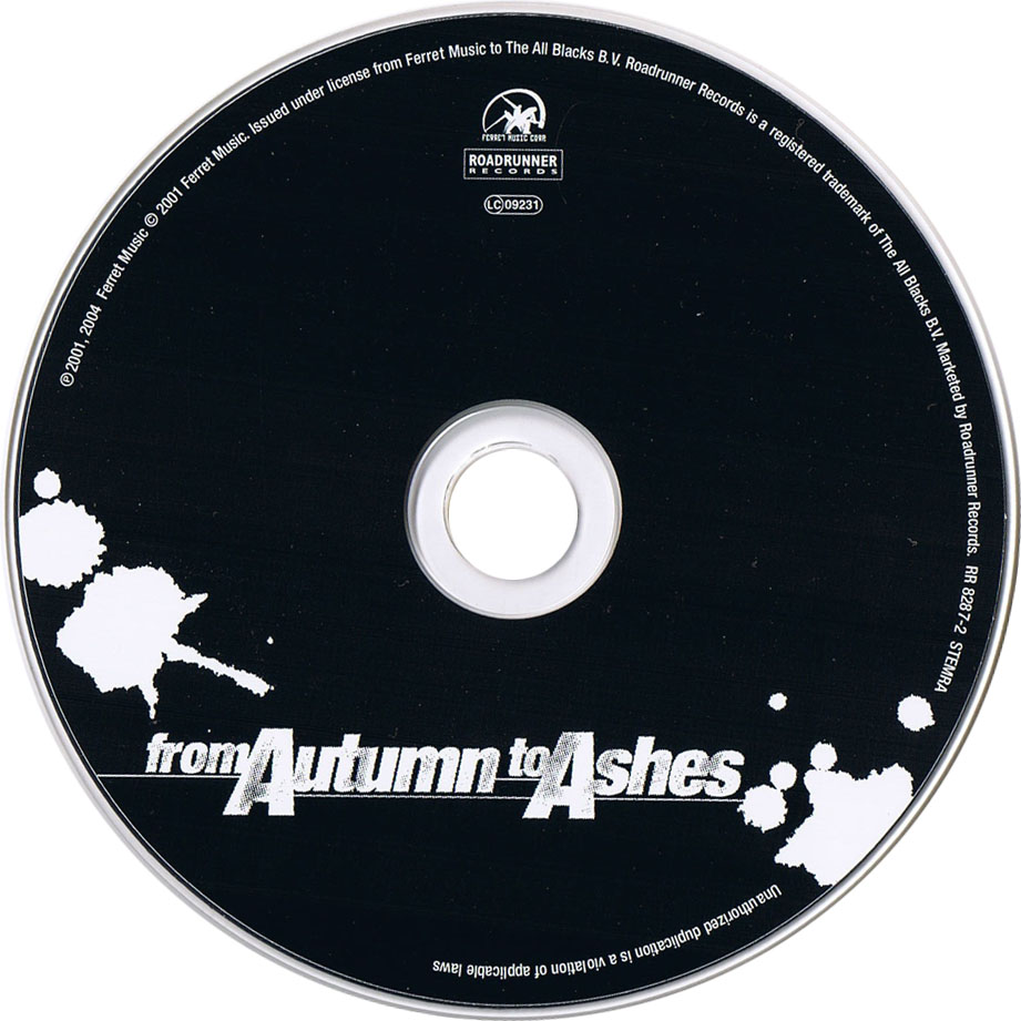 Cartula Cd de From Autumn To Ashes - Too Bad You're Beautiful