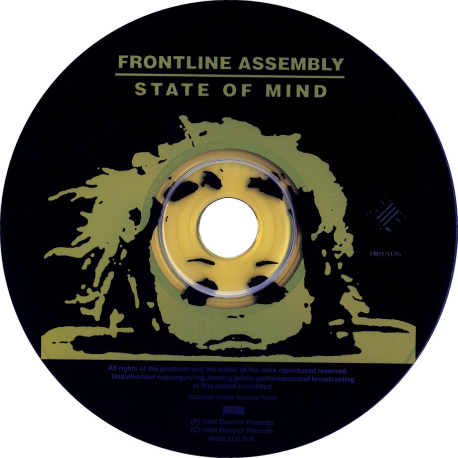 Cartula Cd de Front Line Assembly - State Of Mind