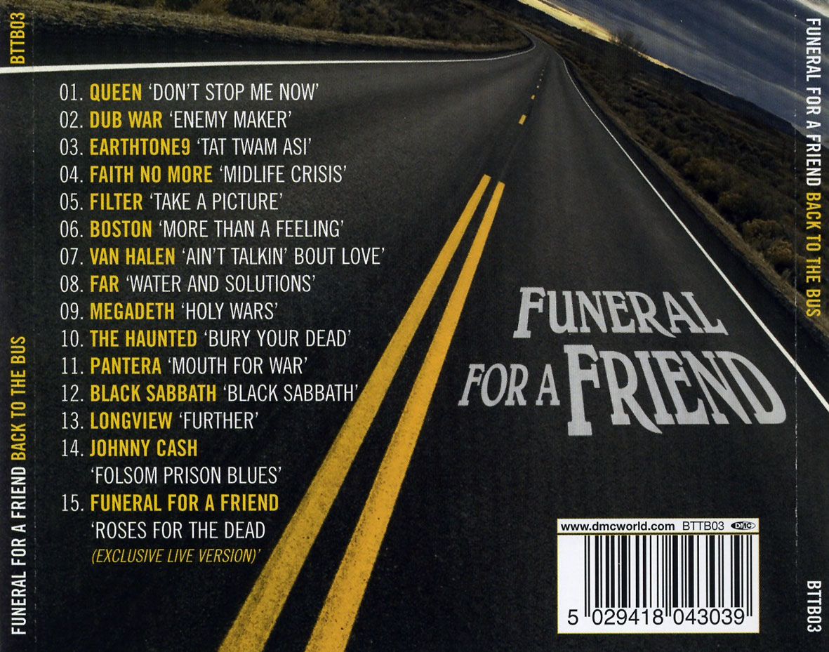 Cartula Trasera de Funeral For A Friend - Back To The Bus