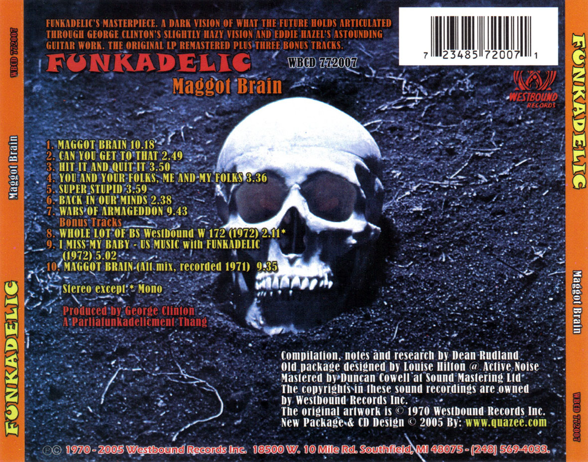 Cartula Trasera de Funkadelic - Maggot Brain