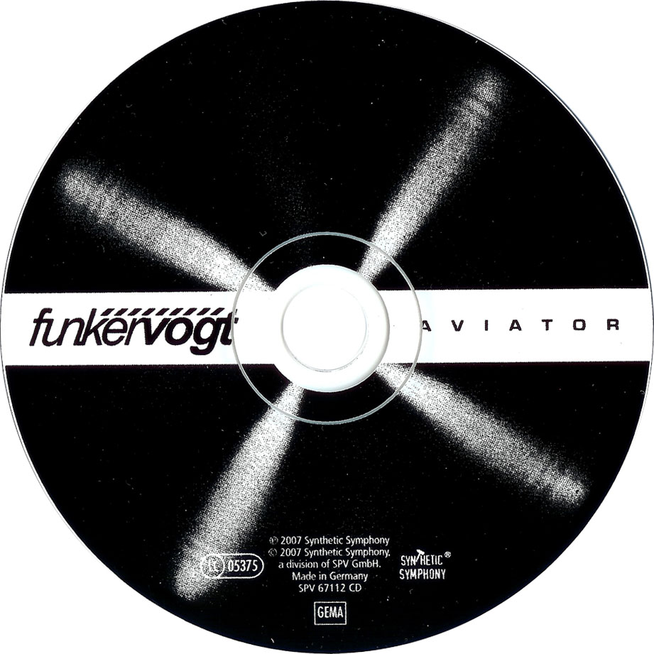 Cartula Cd de Funker Vogt - Aviator