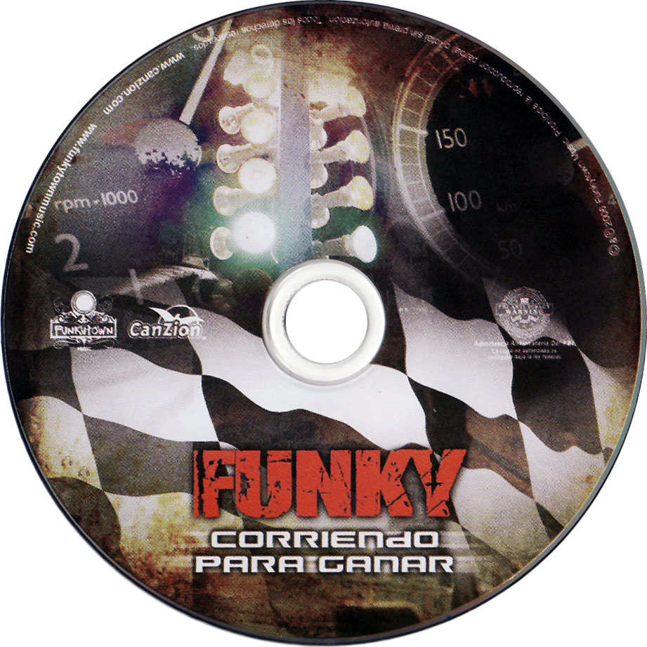 Cartula Cd de Funky - Corriendo Para Ganar