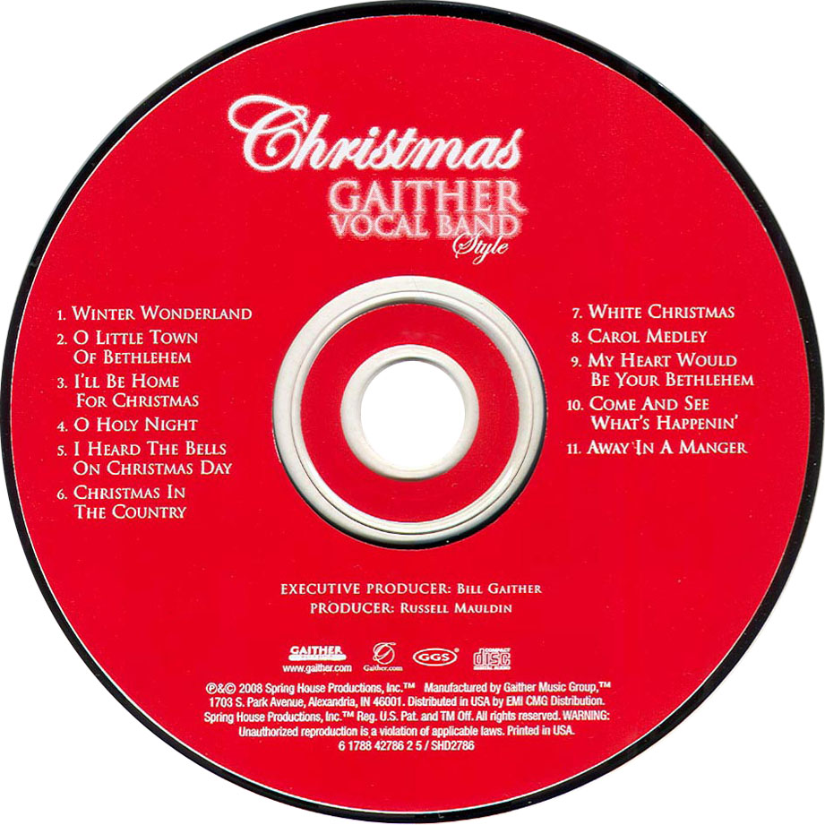 Cartula Cd de Gaither Vocal Band - Christmas Gaither Vocal Band Style