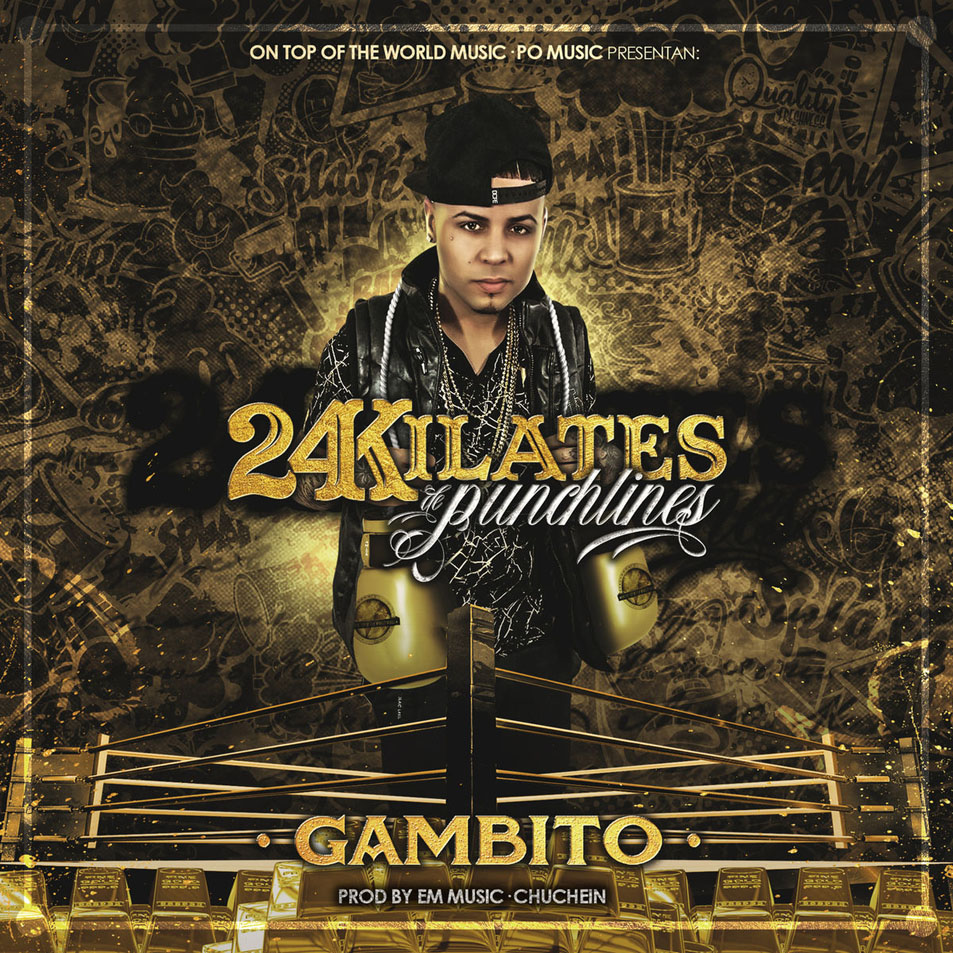 Cartula Frontal de Gambito - 24 Kilates De Punchlines (Cd Single)