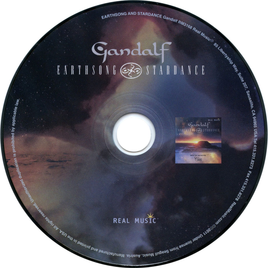 Cartula Cd de Gandalf - Earthsong & Stardance