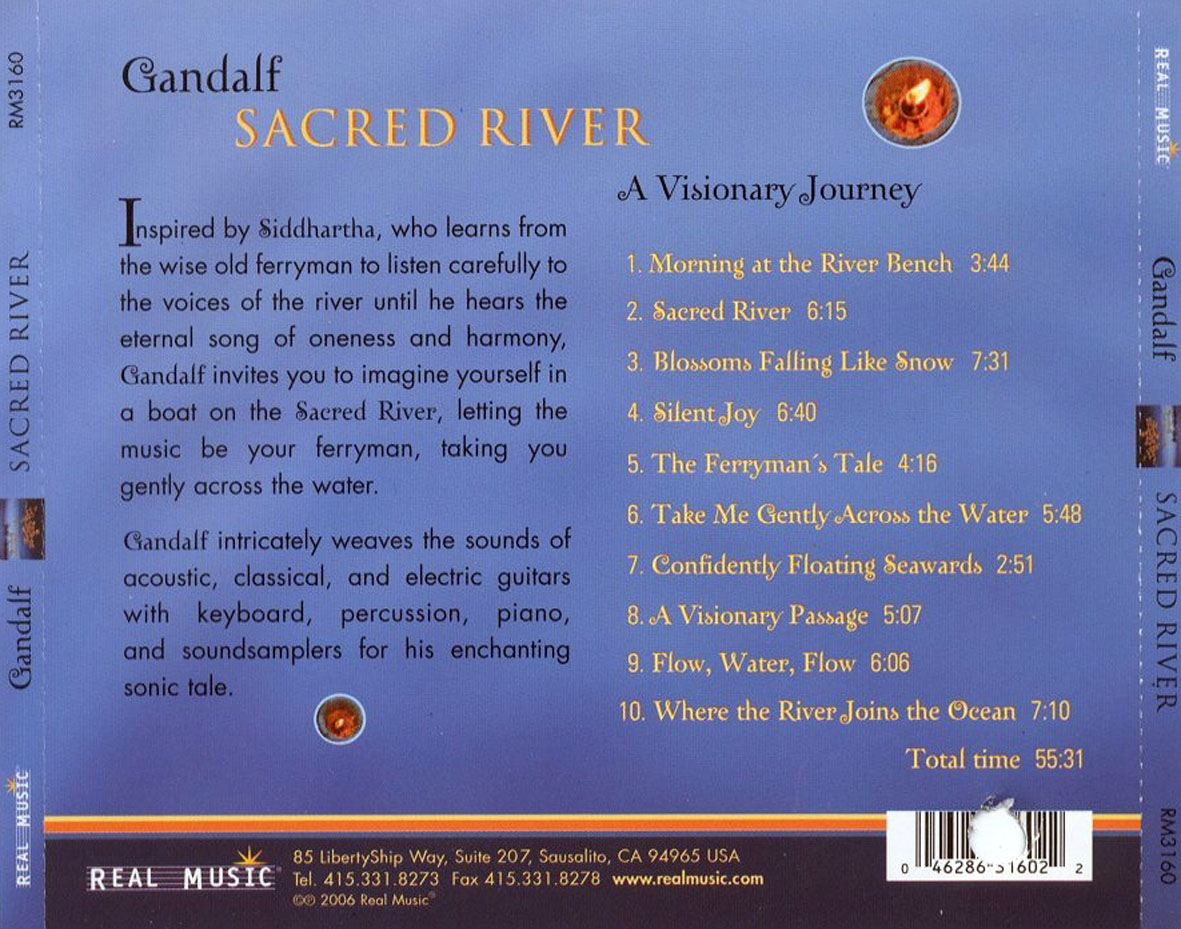 Cartula Trasera de Gandalf - Sacred River