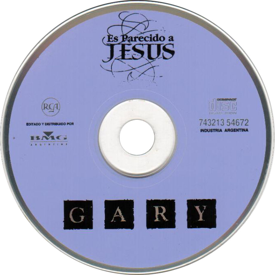 Cartula Cd de Gary - Es Parecido A Jesus