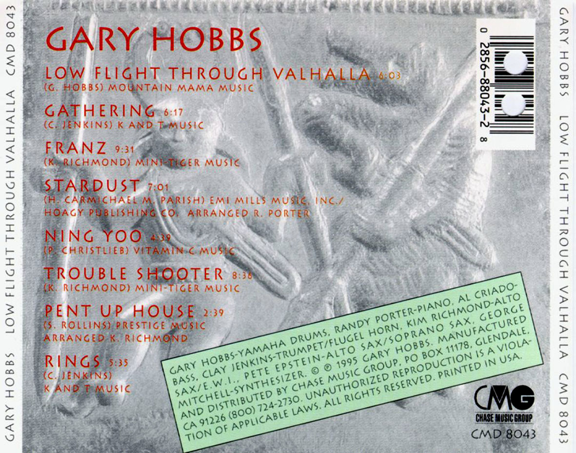 Cartula Trasera de Gary Hobbs - Low Flight Through Valhalla