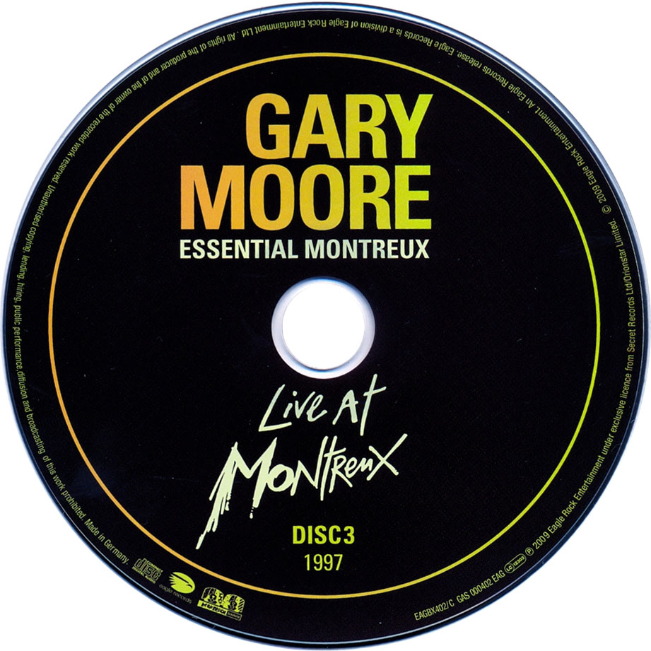 Cartula Cd3 de Gary Moore - Essential Montreux