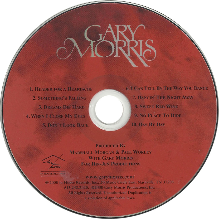 Cartula Cd de Gary Morris - Gary Morris