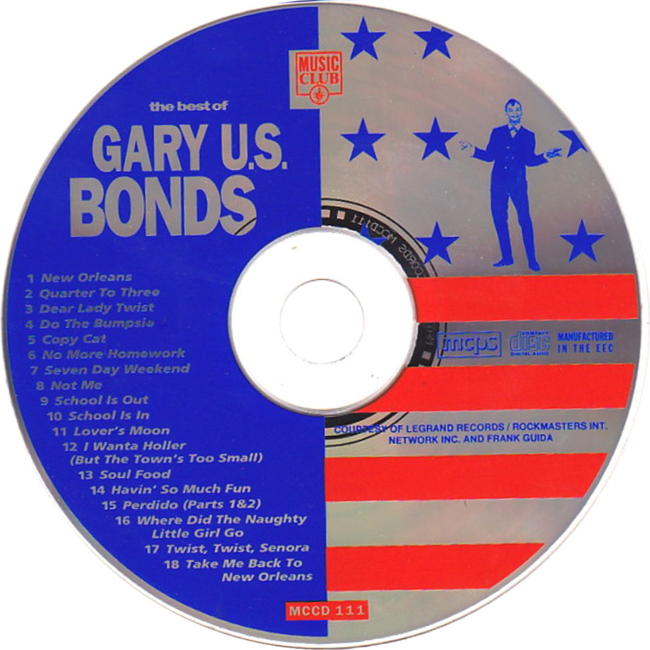 Cartula Cd de Gary U.s. Bonds - The Best Of Gary U.s. Bonds