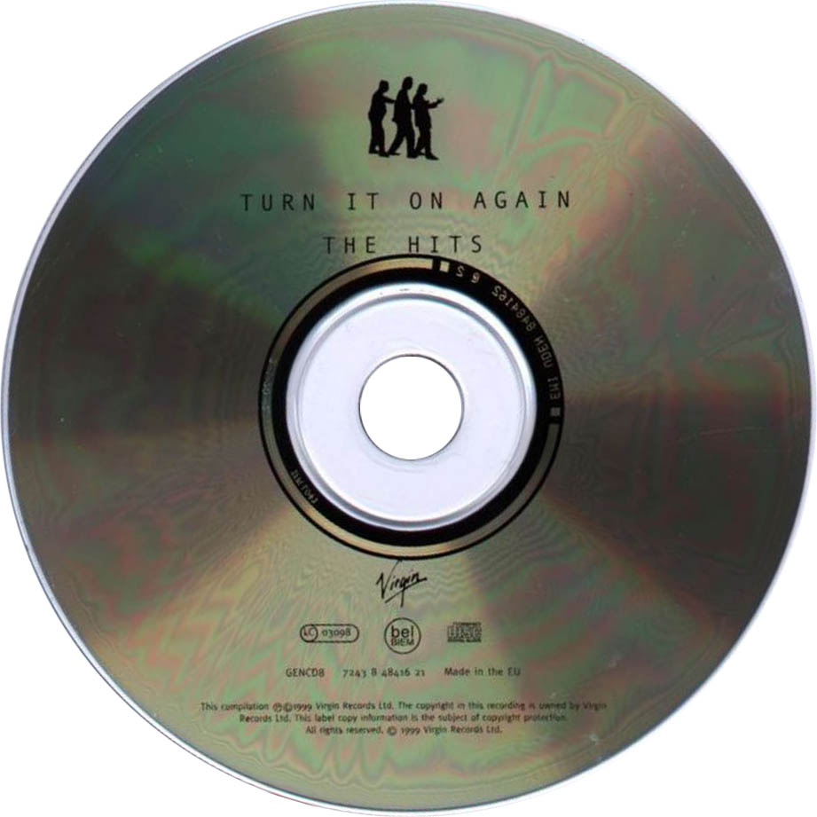 Cartula Cd de Genesis - Turn It On Again (The Hits)