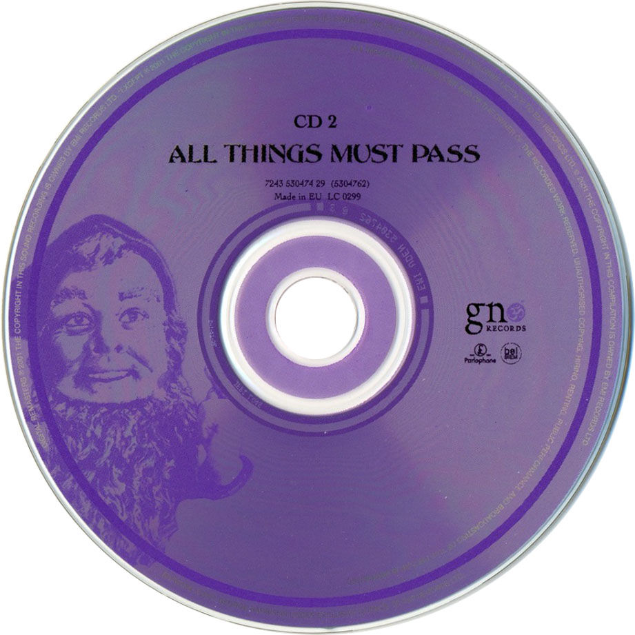 Cartula Cd2 de George Harrison - All Things Must Pass (2001)
