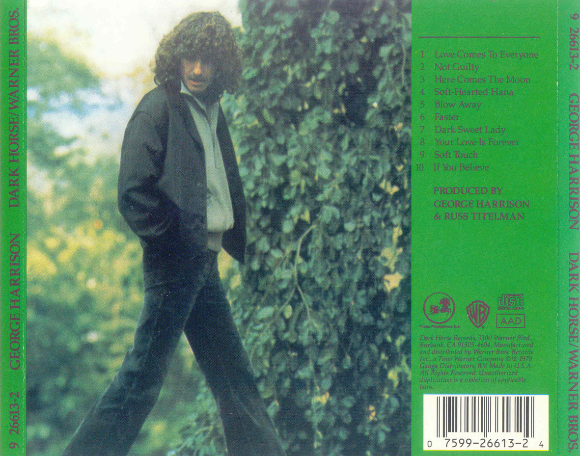 Cartula Trasera de George Harrison - George Harrison