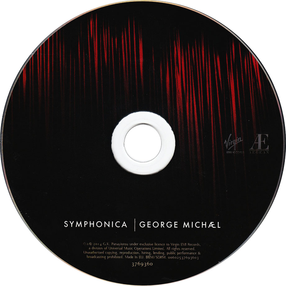 Cartula Cd de George Michael - Symphonica (Deluxe Edition)