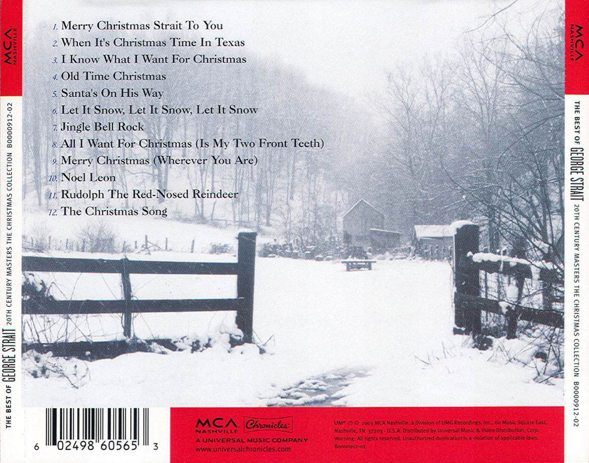 Cartula Trasera de George Strait - 20th Century Masters: The Christmas Collection