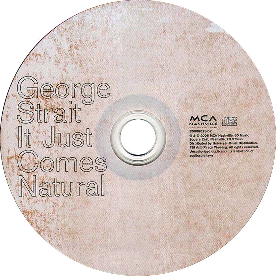 Cartula Cd de George Strait - It Just Comes Natural