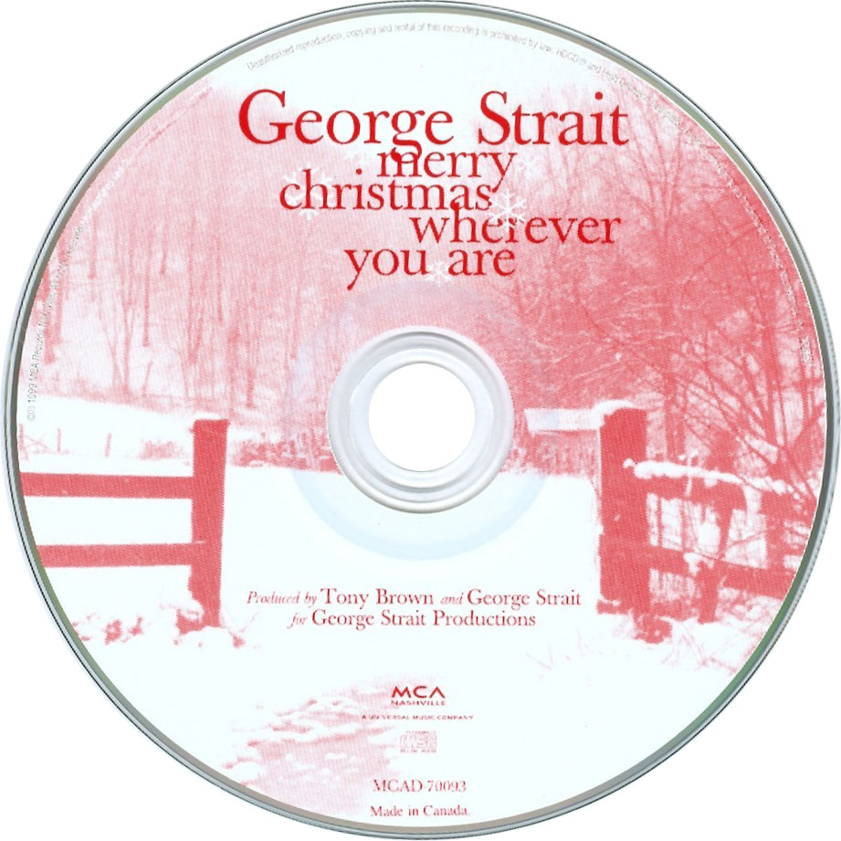 Cartula Cd de George Strait - Merry Christmas Wherever You Are