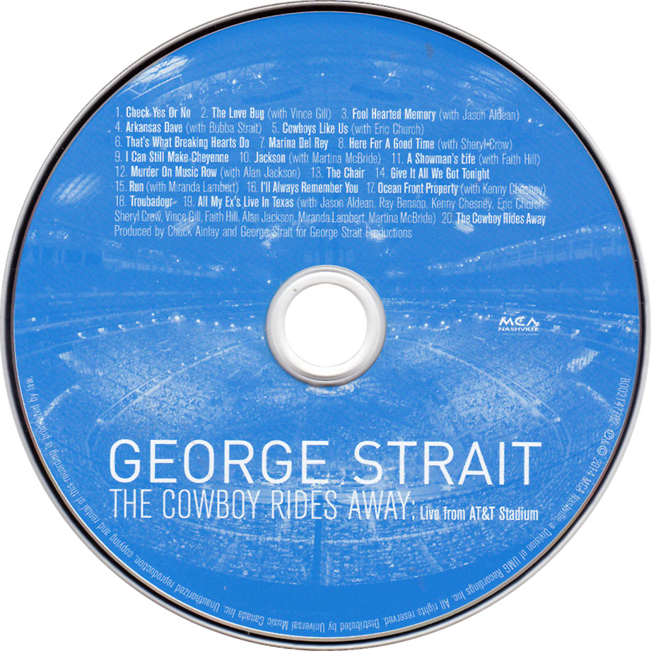 Cartula Cd de George Strait - The Cowboy Rides Away: Live From At&t Stadium