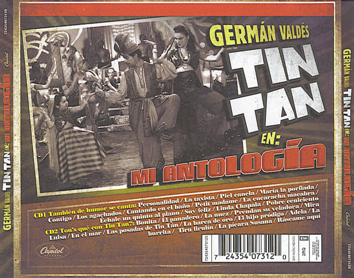 Cartula Trasera de German Valdes - Tin Tan Mi Antologia