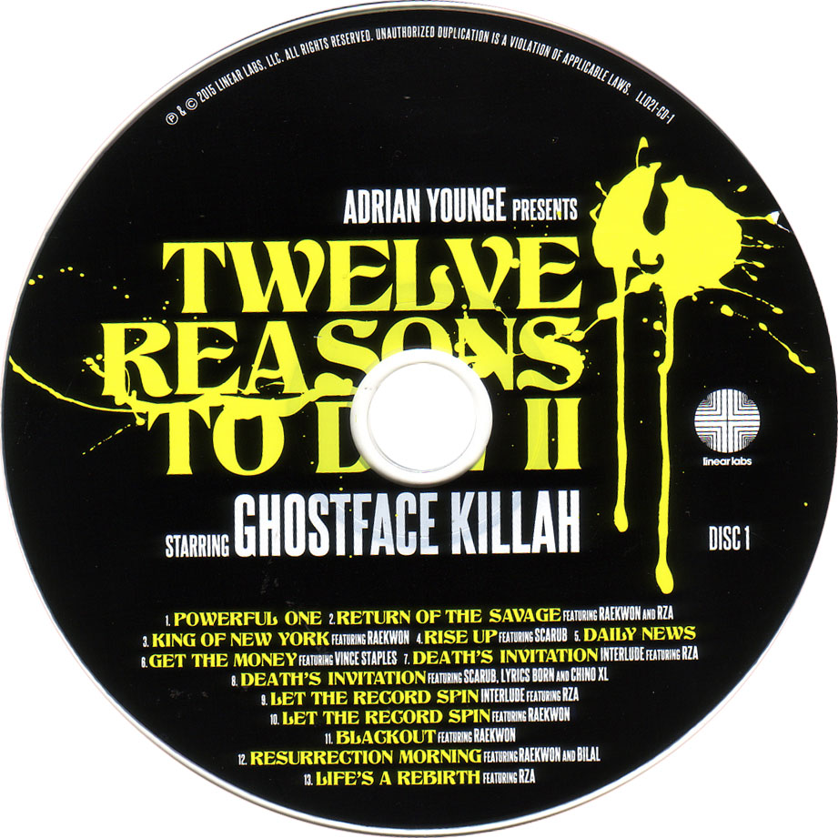 Cartula Cd1 de Ghostface Killah - Twelve Reasons To Die II