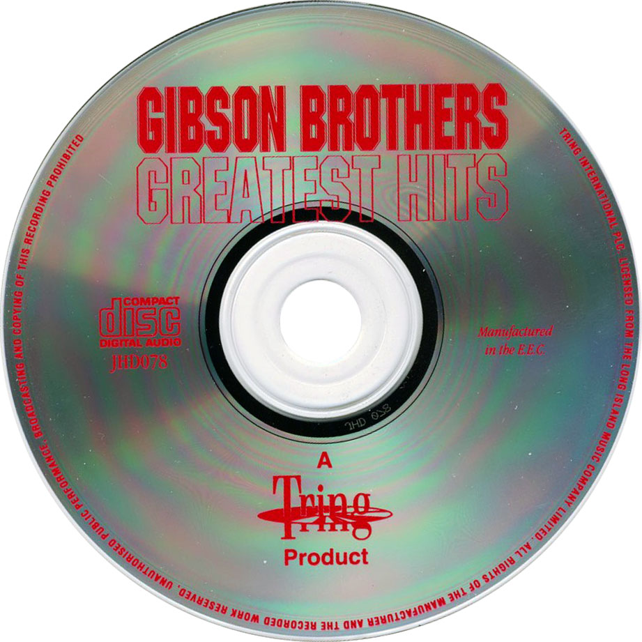 Cartula Cd de Gibson Brothers - Greatest Hits
