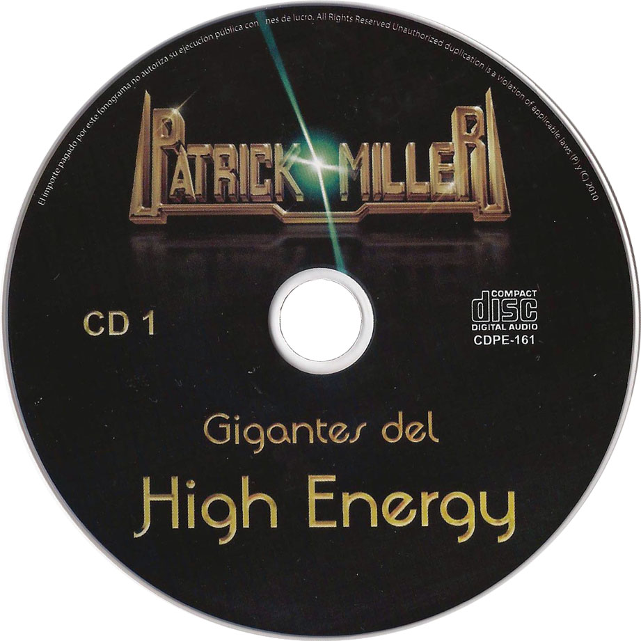 Cartula Cd1 de Gigantes Del High Energy