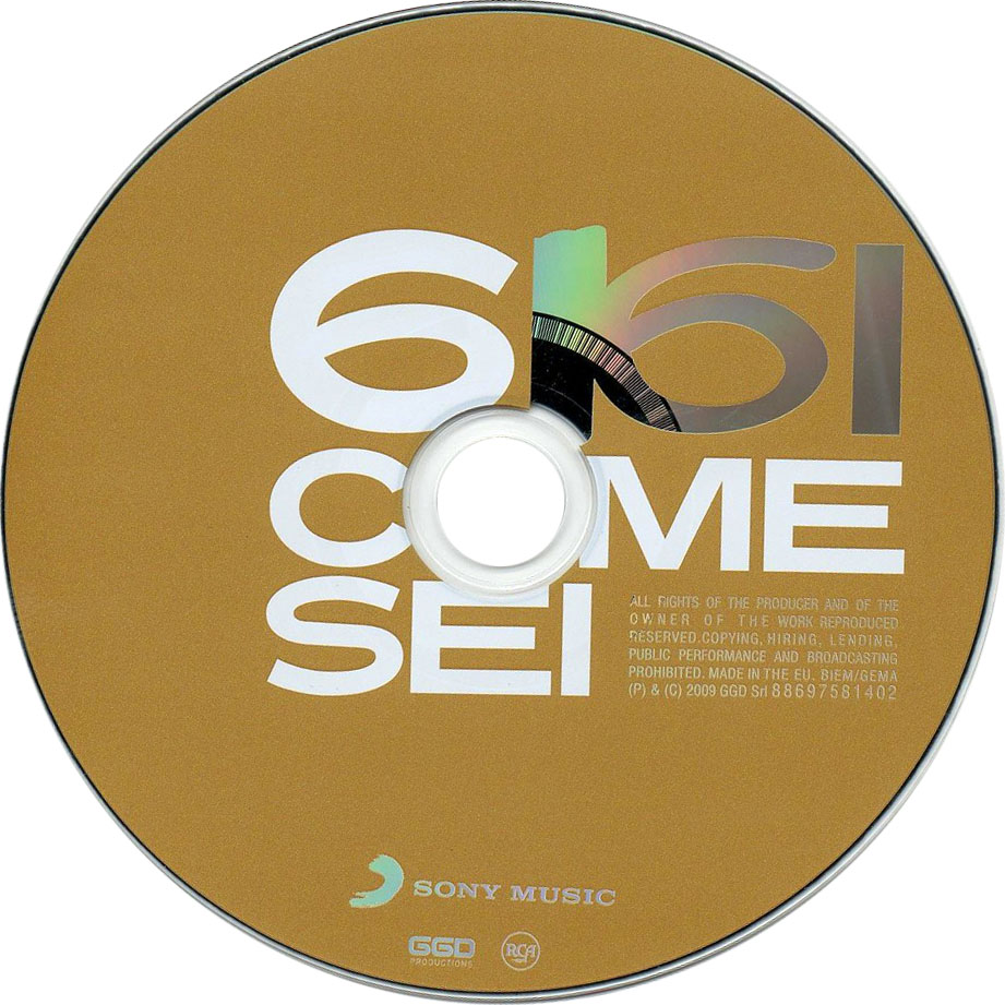 Cartula Cd de Gigi D'alessio - 6 Come Sei