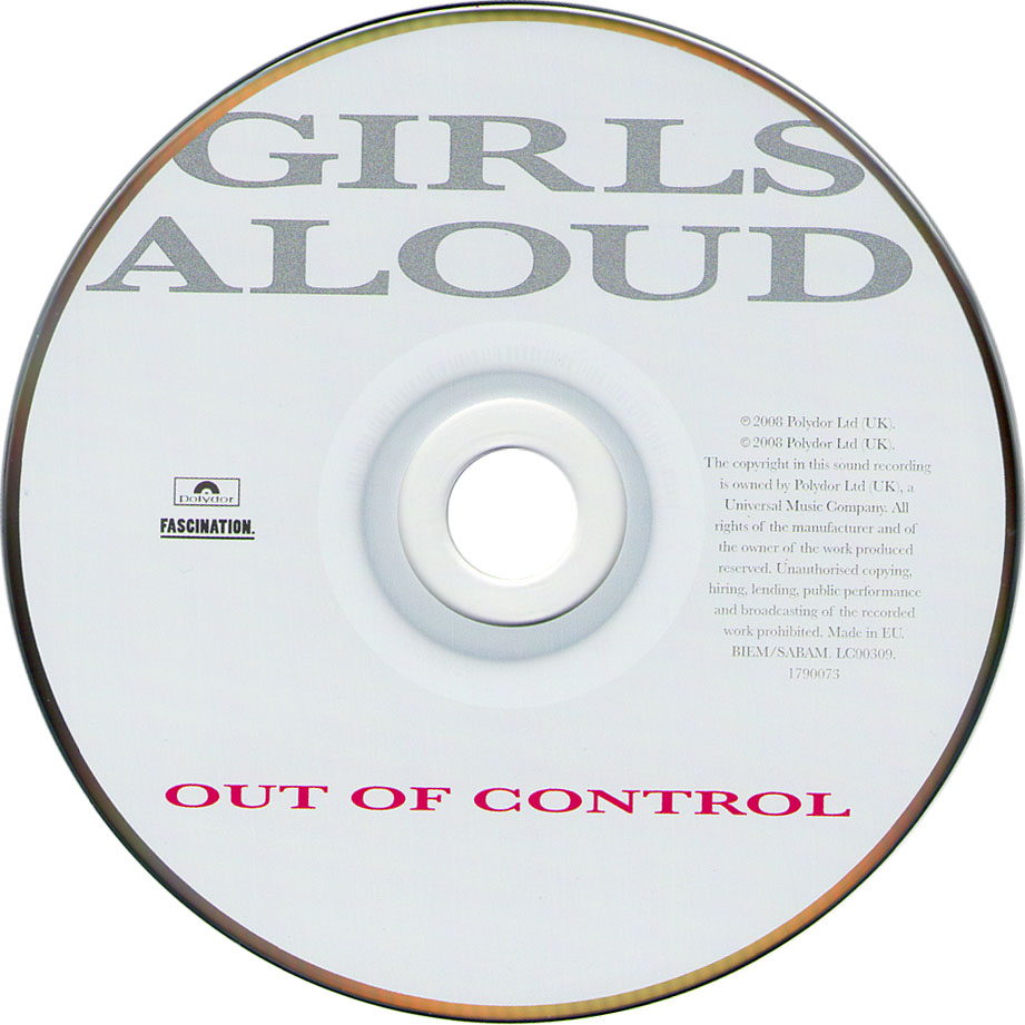 Cartula Cd de Girls Aloud - Out Of Control
