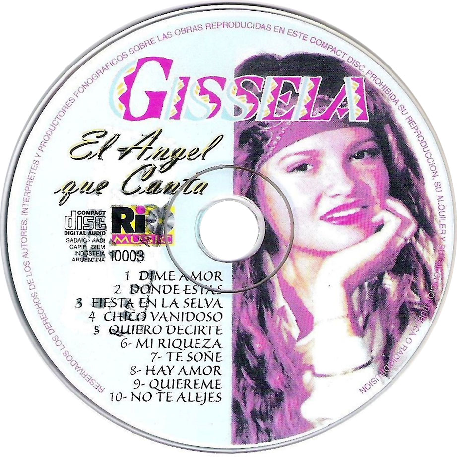 Cartula Cd de Gissella - Gissela